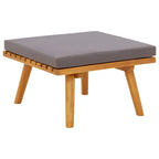 Roma 8pc Modular Outdoor Sofa and Table Set, Solid Acacia Wood, Gray