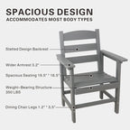 Outdoor Dining Table Set 7-Piece, All Weather Patio Dining Set with 6 Chairs, Outdoor Garden Table and Chairs Set