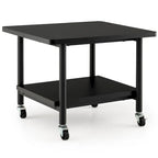 Gymax Printer Stand w/ Storage Under Desk Printer Table w/ 4 Wheels - See Details