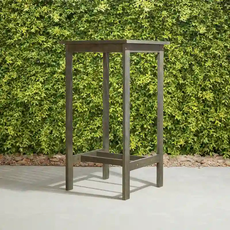 Grey-washed Farmhouse Wood Bar Table