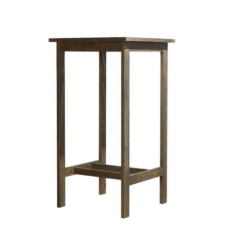 Grey-washed Farmhouse Wood Bar Table