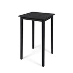 Outdoor Minimalist Wood Square Bar Table - Dark Gray