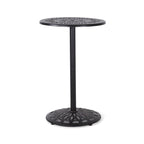 Aluminum Bar Table 41.5 Inch Copper Finish Outdoor Rustic Modern