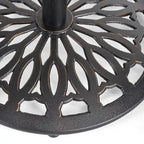 Aluminum Bar Table 41.5 Inch Copper Finish Outdoor Rustic Modern