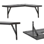 Wood Floating Shelves Set of 3, Wall Mounted Shelves for Bedroom, Bathroom, Living Room, and Kitchen Wall Decor 15.7*11.4in