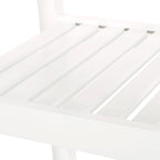 Contemporary Multifunctional Kitchen Cart with Rubberwood Top, Open Slat Shelving, Rolling Casters, Drawer and Towel Holder
