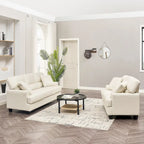 Faux Leather 2 Piece Chair and Sofa Set by