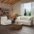 Faux Leather 2 Piece Chair and Sofa Set by 