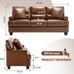 Faux Leather 2 Piece Chair and Sofa Set by