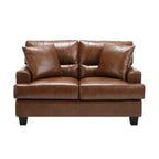 Faux Leather 2 Piece Chair and Sofa Set by