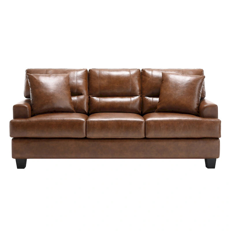 Faux Leather 2 Piece Chair and Sofa Set by