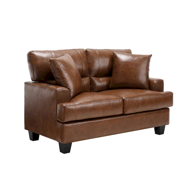 Faux Leather 2 Piece Chair and Sofa Set by