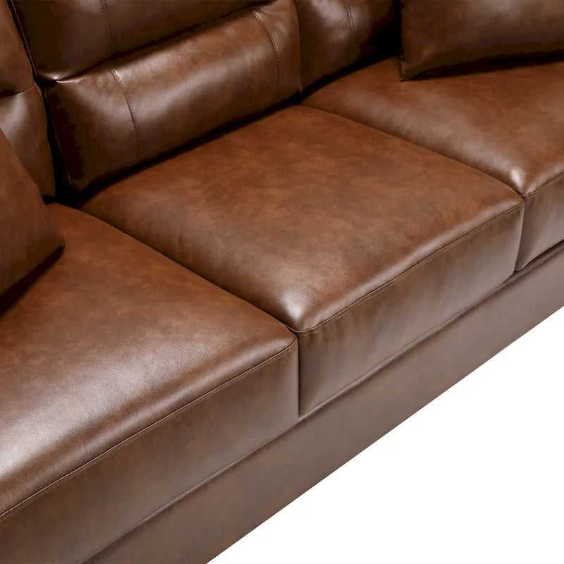Faux Leather 2 Piece Chair and Sofa Set by