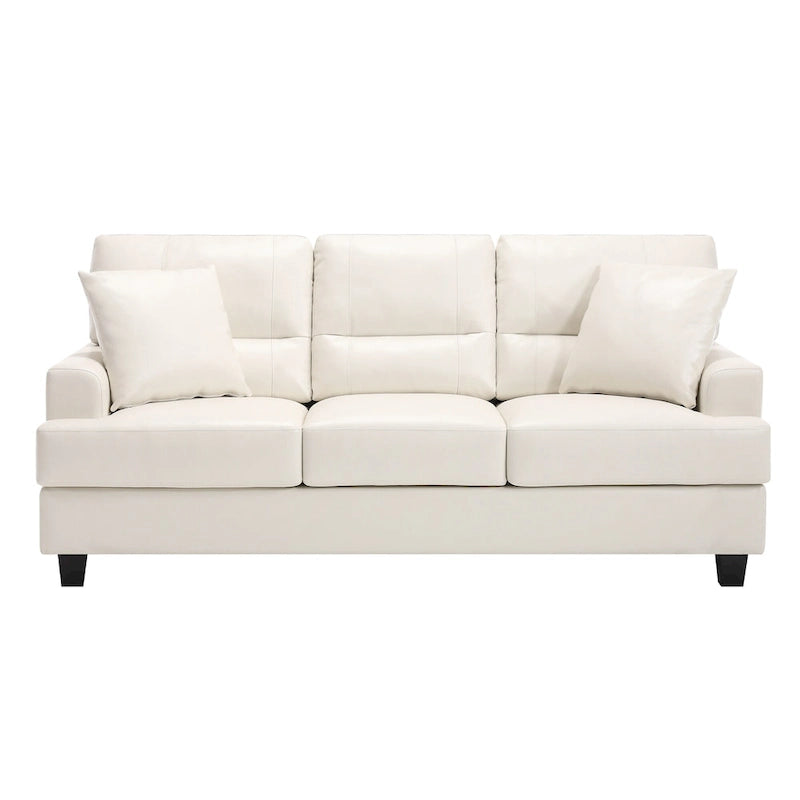 Faux Leather 2 Piece Chair and Sofa Set by
