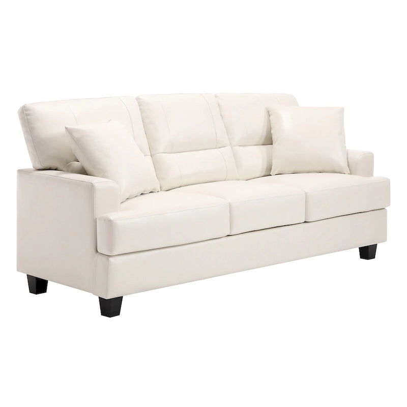 Faux Leather 2 Piece Chair and Sofa Set by
