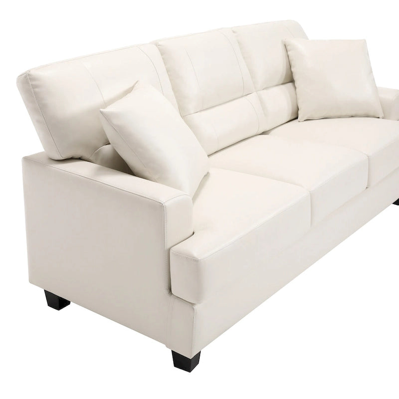 Faux Leather 2 Piece Chair and Sofa Set by