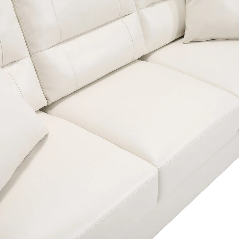Faux Leather 2 Piece Chair and Sofa Set by
