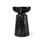 Grover Outdoor Faux Stone Chalice Side Table