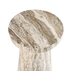 Grover Outdoor Faux Stone Chalice Side Table