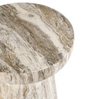 Grover Outdoor Faux Stone Chalice Side Table