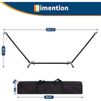 Hammock with Stand for Outside,Outdoor Portable Hammock with Waterproof Carry Bag