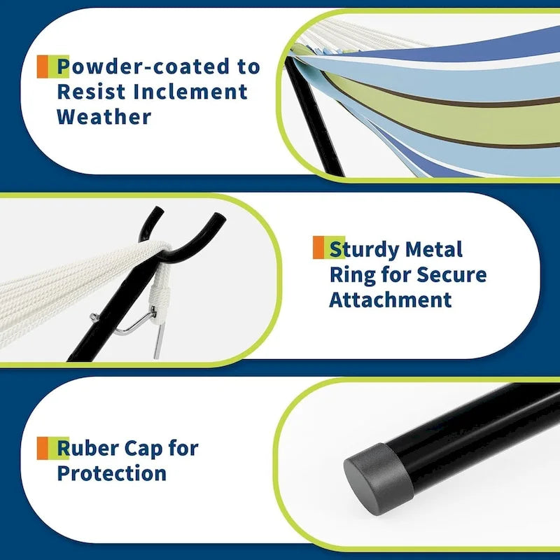 Hammock with Stand for Outside,Outdoor Portable Hammock with Waterproof Carry Bag
