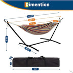 Hammock with Stand for Outside,Outdoor Portable Hammock with Waterproof Carry Bag