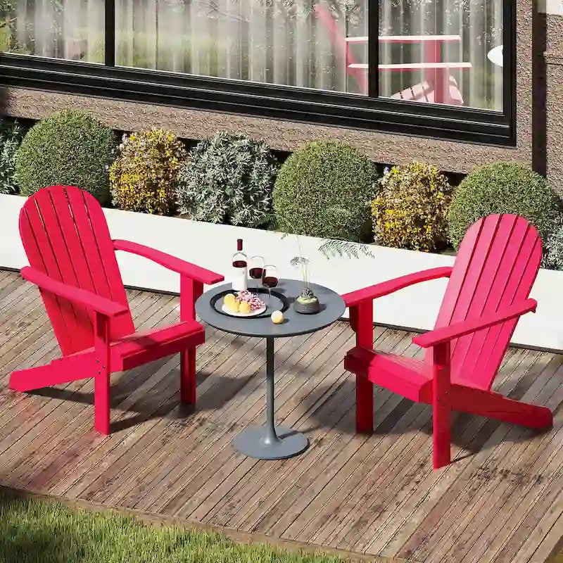 Costway Patio Adirondack Chair with Inclined Seat High Backrest & Wide - See Details