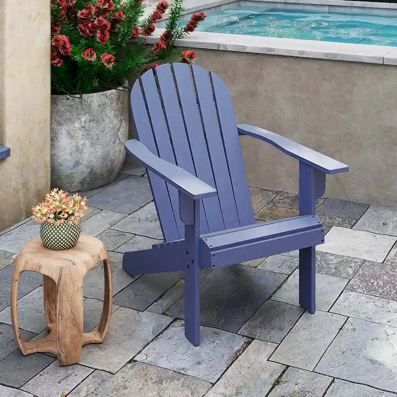 Costway Patio Adirondack Chair with Inclined Seat High Backrest & Wide - See Details