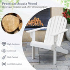 Costway Patio Adirondack Chair with Inclined Seat High Backrest & Wide - See Details