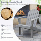 Costway Patio Adirondack Chair with Inclined Seat High Backrest & Wide - See Details