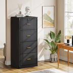 4-Drawer File Cabinet with Lock for A4/Letter/Legal Size Files