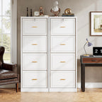 4-Drawer File Cabinet with Lock for A4/Letter/Legal Size Files