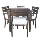 Acacia Wood Outdoor Table and Chairs Set for Patio (Set of 7)