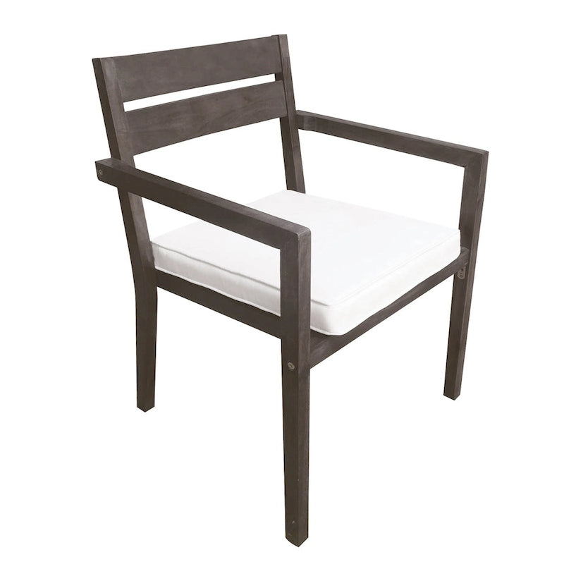 Acacia Wood Outdoor Table and Chairs Set for Patio (Set of 7)