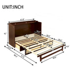 Versatile Queen Size Murphy Bed with Storage Functionality