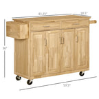 Kitchen Island On Wheels(no include stool)