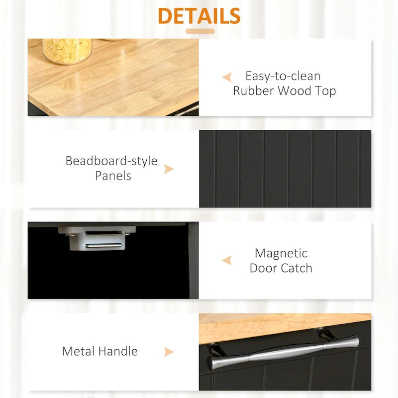 41 Modern Rolling Kitchen Island On Wheels(no include stool)