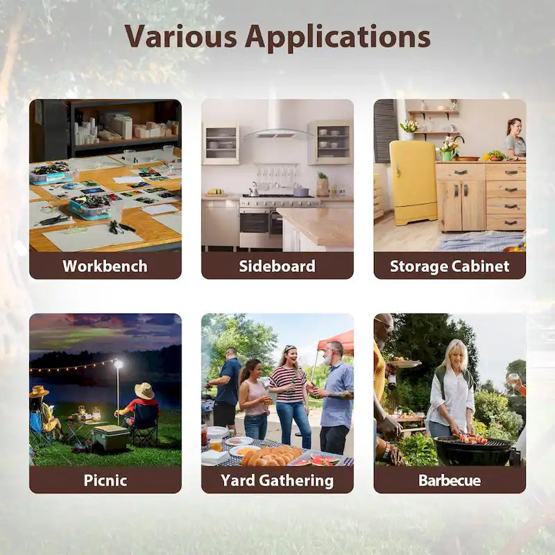 Outdoor Grill Cart With Stainless Steel Tabletop(no include stool)