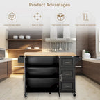 Kitchen Island & Kitchen Cart(no include stool)