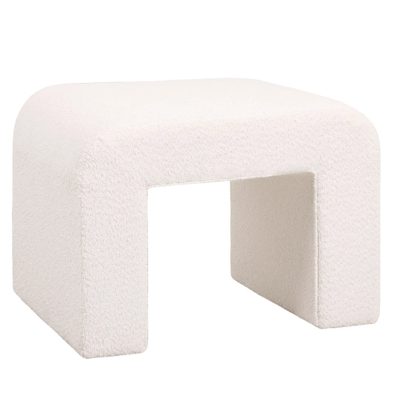 Vint 26 Modern Bench Upholstered in Velvet or Boucle With Padded Foam Seat for Living Room Bedroom Home Office