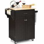 Gymax Rolling Kitchen Island Utility Kitchen Cart Storage Cabinet - See Details