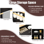 Gymax Rolling Kitchen Island Utility Kitchen Cart Storage Cabinet - See Details