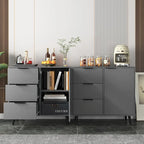 Modern Storage Cabinet with 3 Drawers and Adjustable Shelf for Living Room, Home Office, Entryway