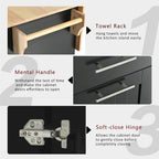 Rolling Kitchen Island Cart, Kitchen Island with 3 Tier Pull Out Cabinet, Portable Trolley Island with Drop Leaf & 2 Drawers