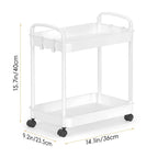 Storage Cart, Shelf Organizer Mobile Shelving, Multifunction Movable Storage Organizer