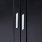 Tall and Wide Storage Cabinet with Doors for Bathroom/Office,Three Drawers - N/A