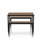 Rhese Transitional Metal 3-Piece Dining Table Sets by