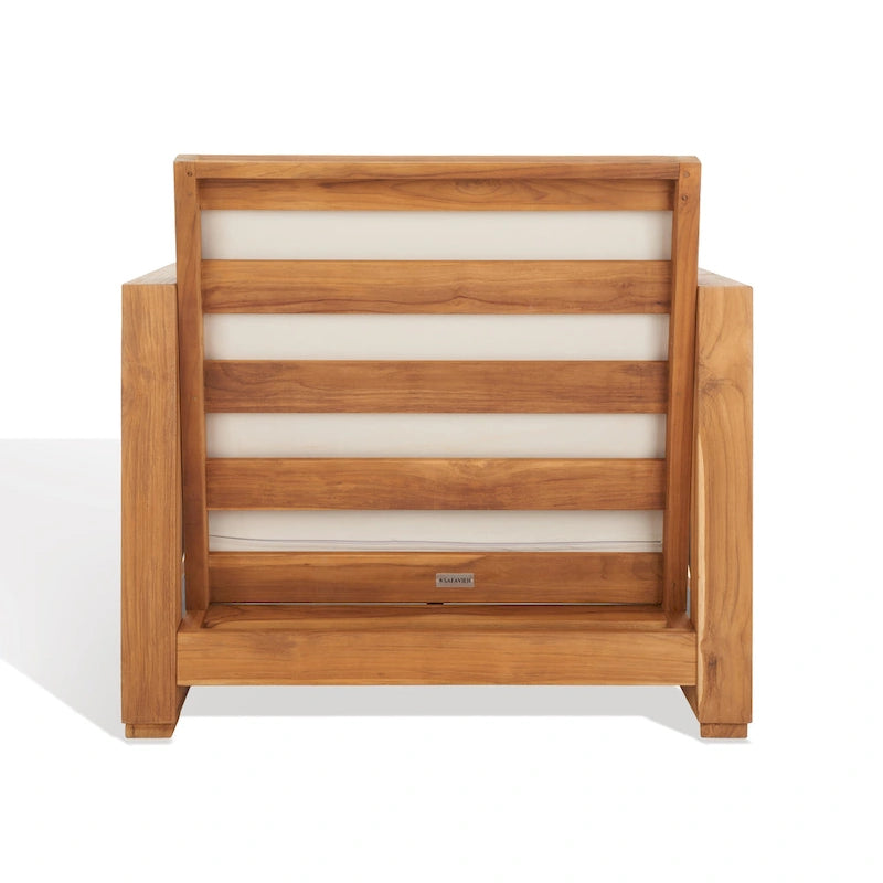 SAFAVIEH Couture Beth Outdoor Teak Club Chair - 32W x 37D x 29H
