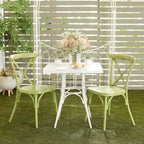 Iron Farmhouse Outdoor Dining Chair (Set of 2) - 22 x 19 x 35